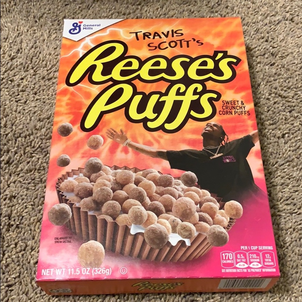 Travis Scott’s limited addition Reese’s puffs